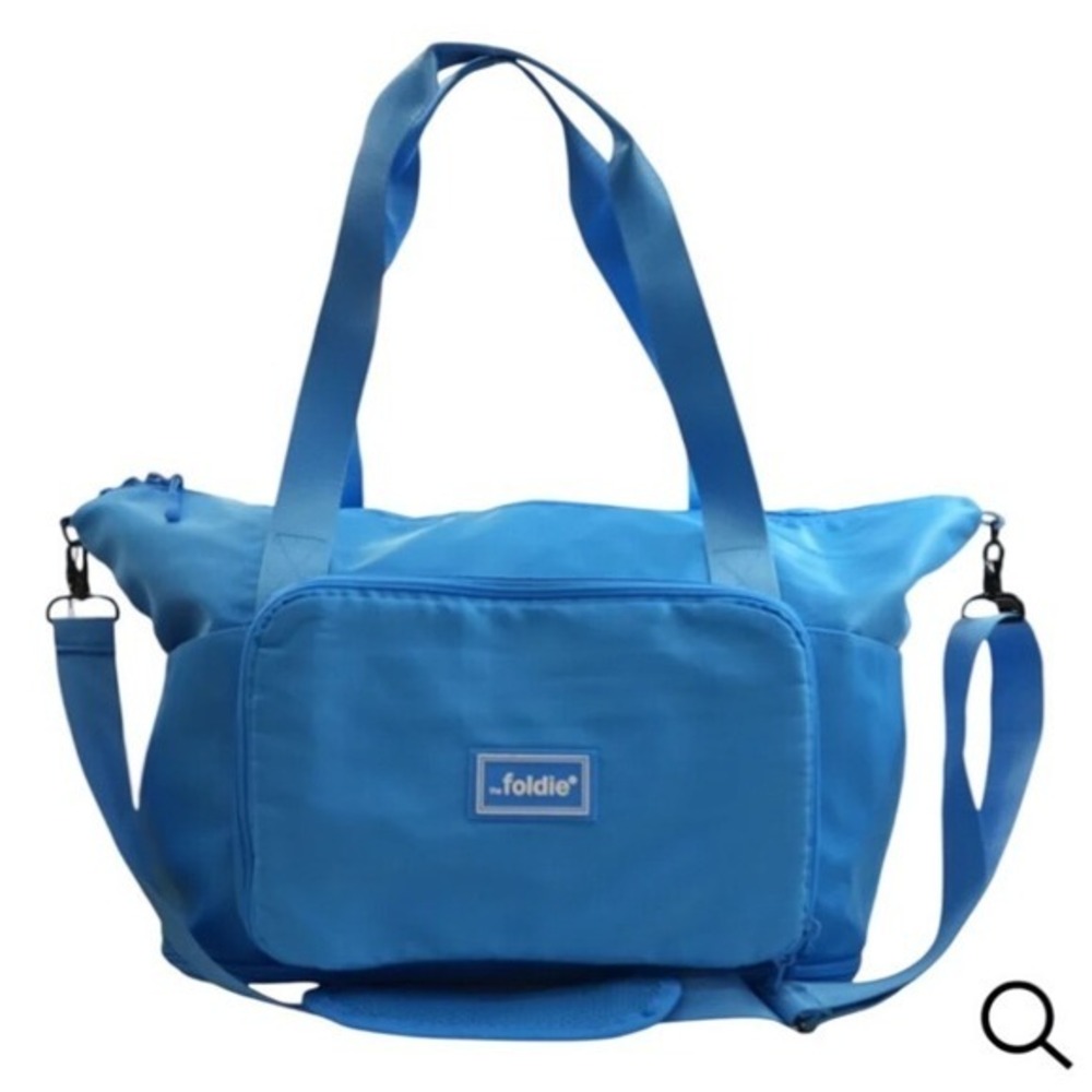 The Foldie Duffel Bag Large Blue Excellent Foldable Travel‎ Gym Bag